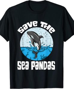 Wal Wale Orcas Walschützer Wal Fan Save the Sea Pandas Orca T-Shirt