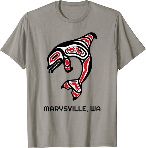 Marysville, Washington Native American Orca Killer Whales T-Shirt